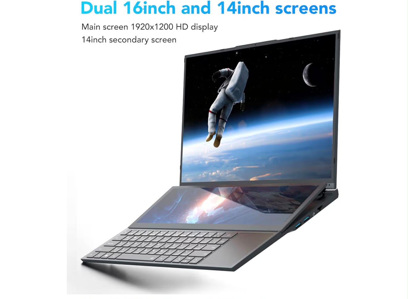 Vikye Portátil de pantalla dual Core i7-9750H