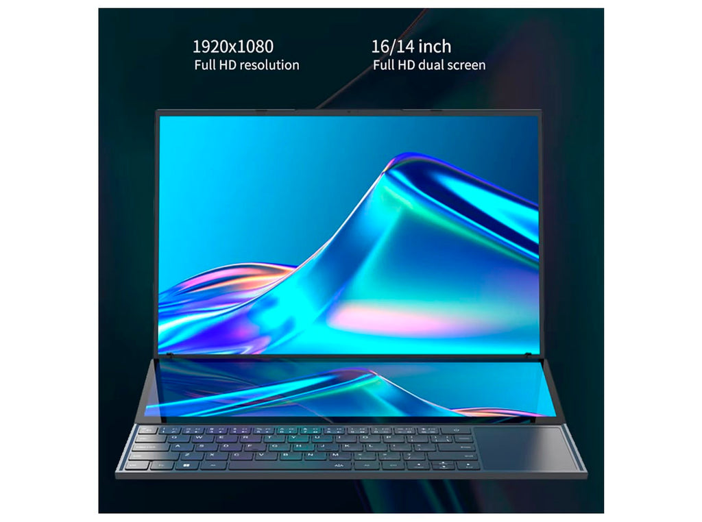 Vikye Portátil de pantalla dual Core i7-9750H
