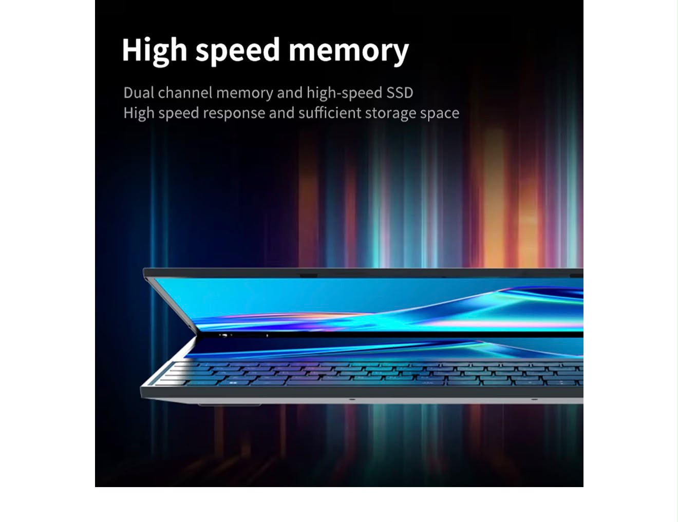 Vikye Portátil de pantalla dual Core i7-9750H