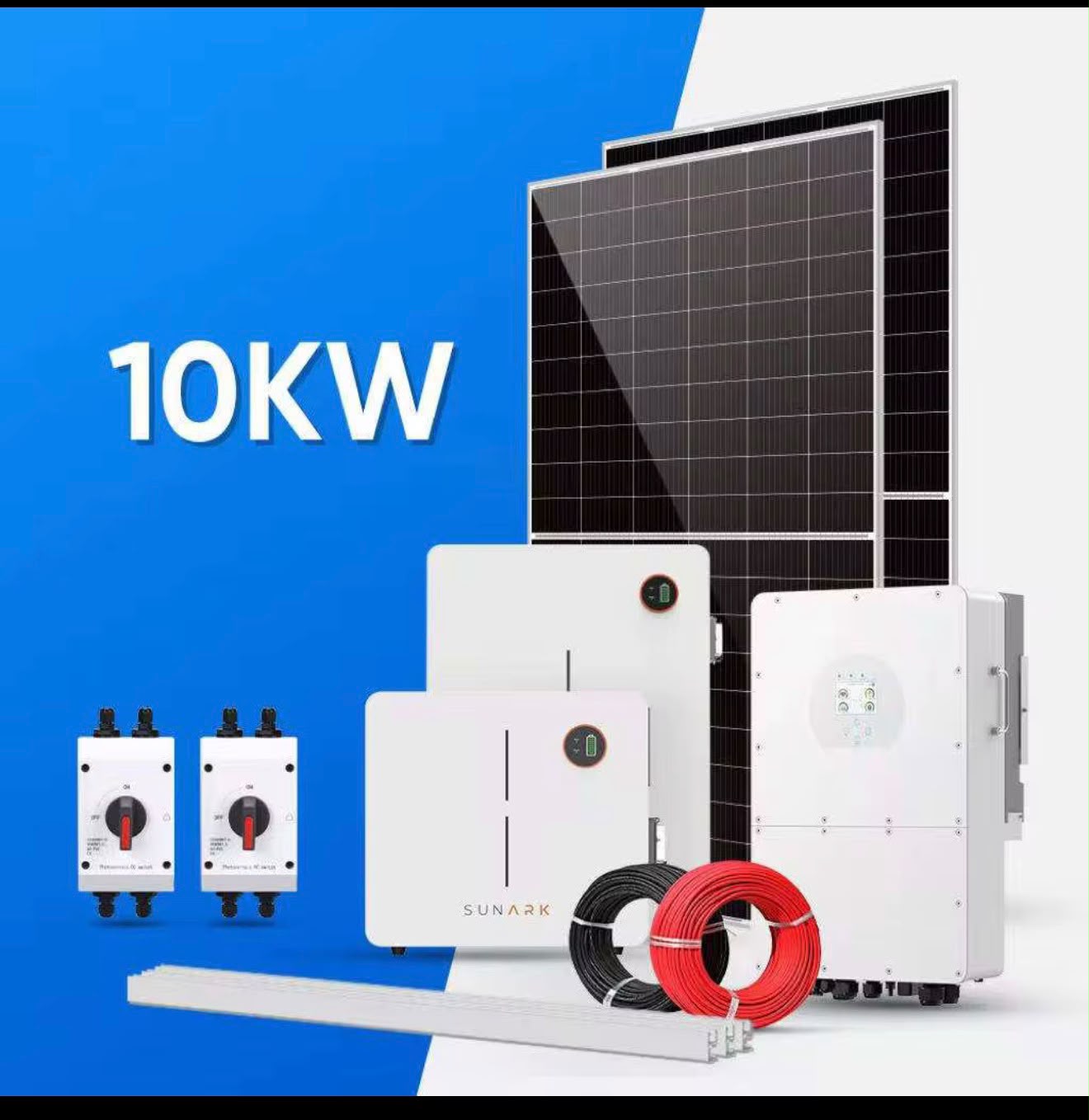 Sistema de energia solar hibrido 10kwh
