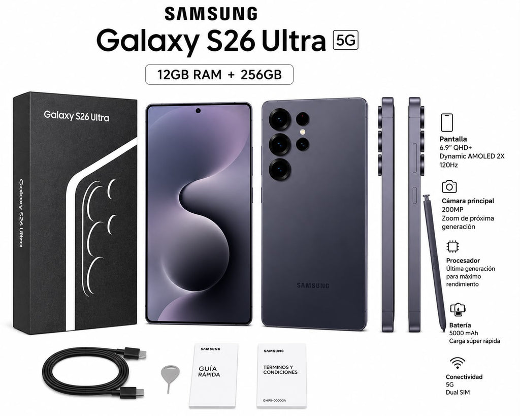 Samsung Galaxy S26 Ultra 5G – 12GB RAM / 256GB Black