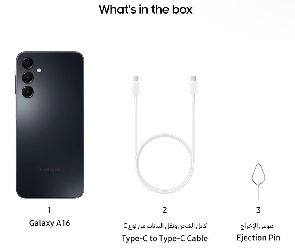 Samsung Galaxy A16 4G LTE (128 GB + 4 GB) color Black