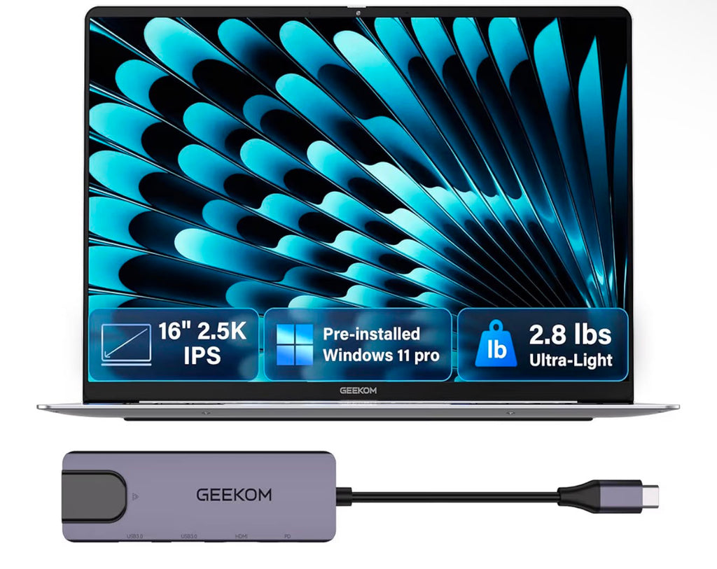 GEEKOM GeekBook X16 Pro 2.8 lbs Laptop