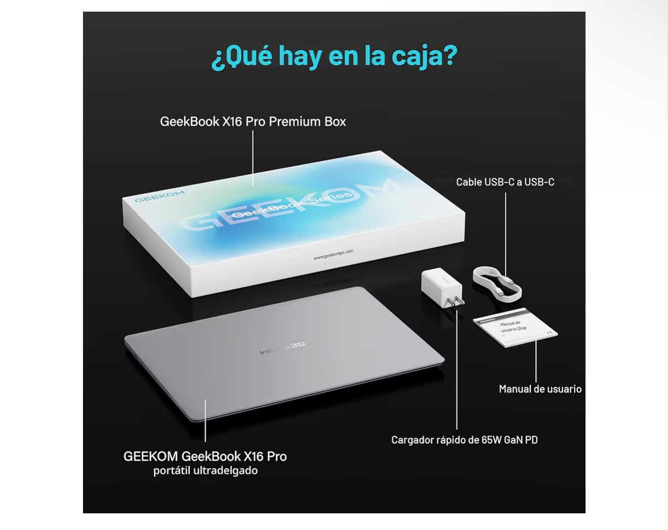 GEEKOM GeekBook X16 Pro 2.8 lbs Laptop