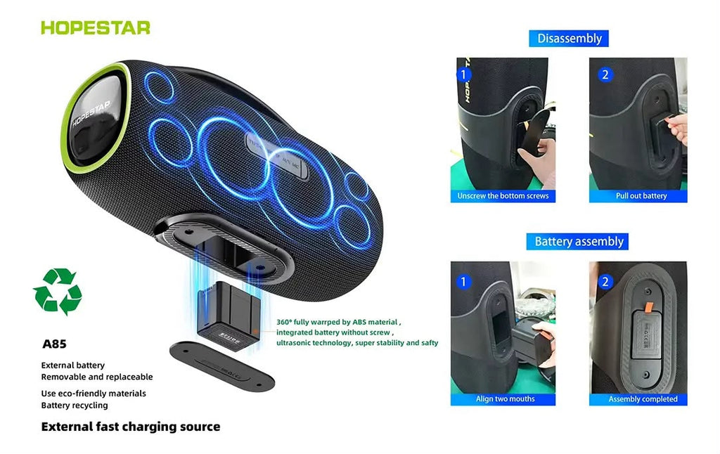 Hopestar A85 400w Bocina Bluetooth